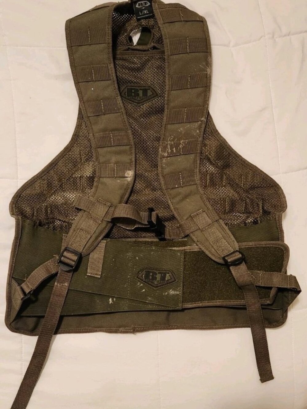 BT Battle Tested Paintball Vest Olive L/XL